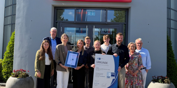 Wir sind ausgezeichnet: IHK-Siegel „TOP AUSBILDUNG“