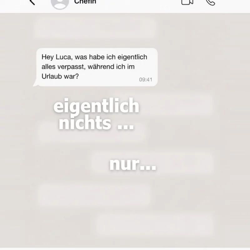 Wenn die Chefin einmal im Urlaub ist … ?? Eigentlich ist gar nichts passiert – außer einem Hundepark, einem Partybus, ...