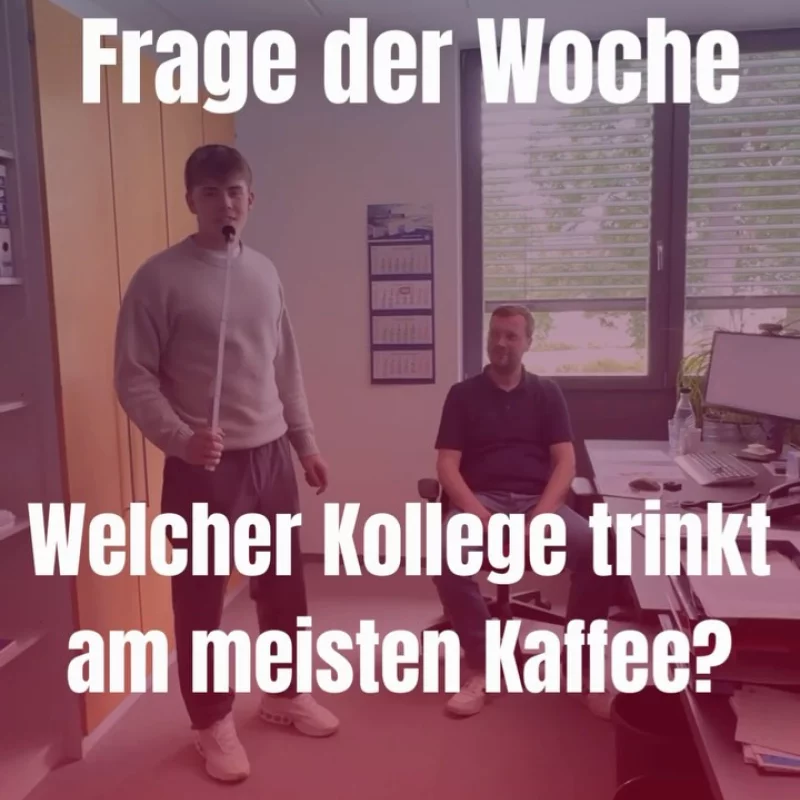 ☕ Frage der Woche: Welcher Kollege trinkt am meisten Kaffee? Bei uns lieben ALLE Kaffee – die Konkurrenz ist also hart. ...